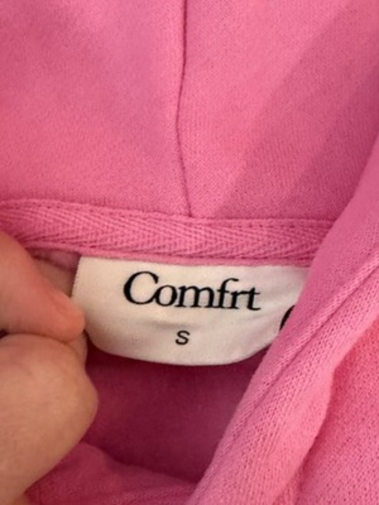 Comfrt Minimalist Hoodie Sorbet Comfort Oversized Lounge Trendy Kjhu46 Pink S — image 5 of 8